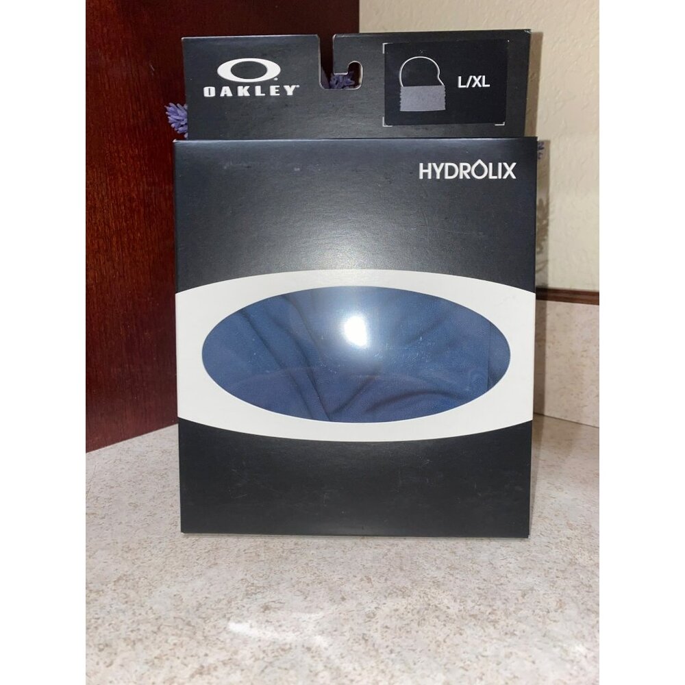 Oakley Hydrolix Neck Gaiter L/XL Navy Moisture-Wicking Breathable Fabric